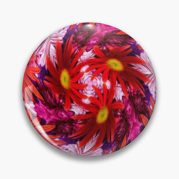 Item preview, Red aster pattern designed and sold by Patternflower.