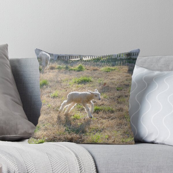 Item preview, Running Lamb in Golden Afternoon Glow designed and sold by PaulinaS.