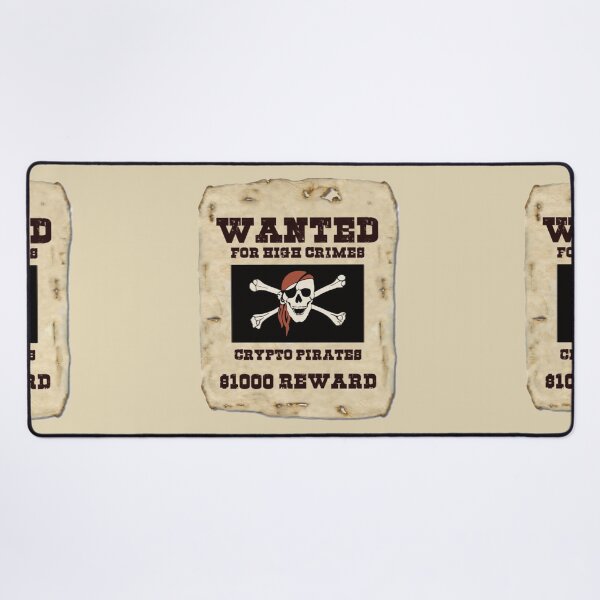 Item preview, Crypto Pirate Wanted Poster designed and sold by GnuArt.