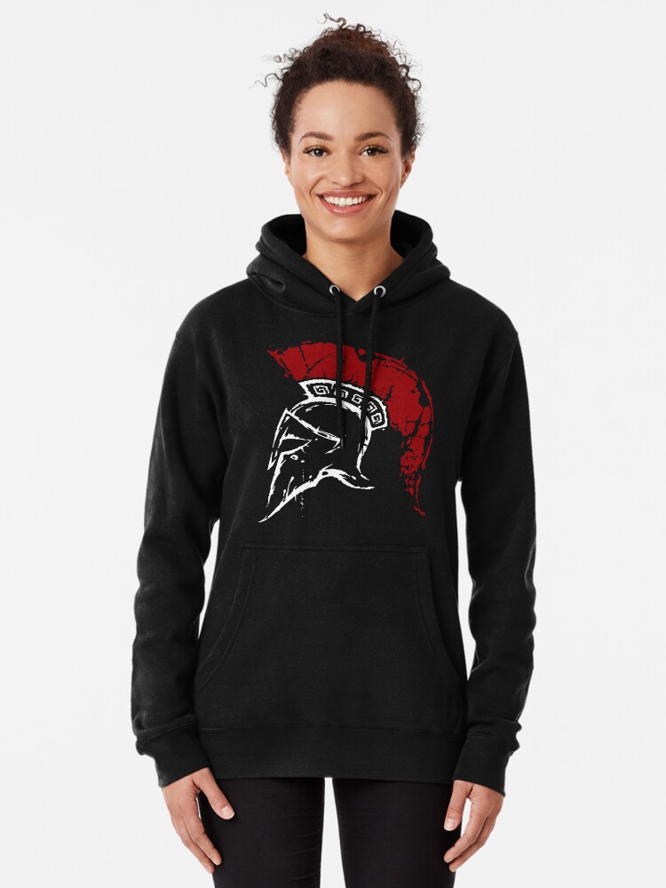 Molon Labe Spartan Warrior Helmet Pullover Hoodie