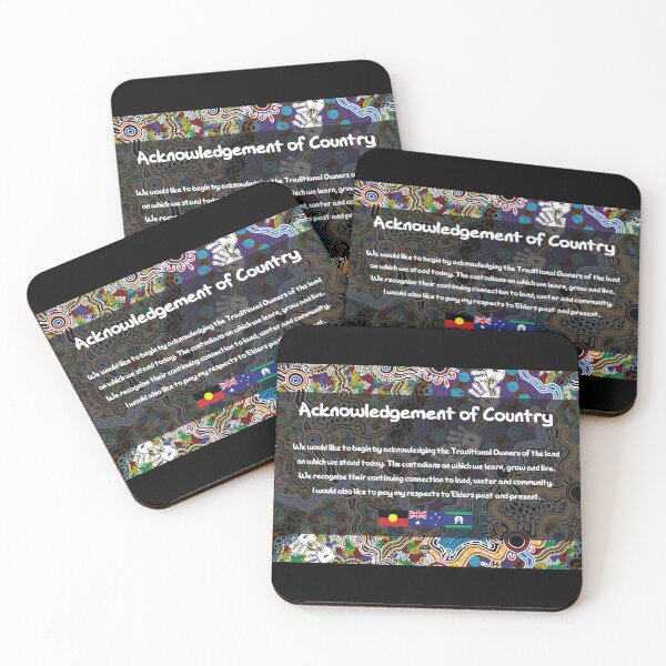 Item preview, Acknowledgement of Country - Authentic Aboriginal Art designed and sold by HogarthArts.