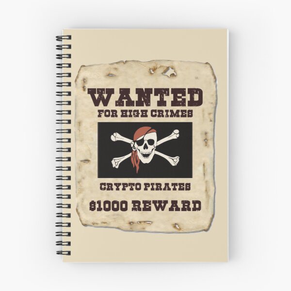 Item preview, Crypto Pirate Wanted Poster designed and sold by GnuArt.