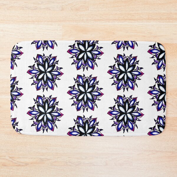 Item preview, Blue floral mandala designed and sold by brandydevoid.