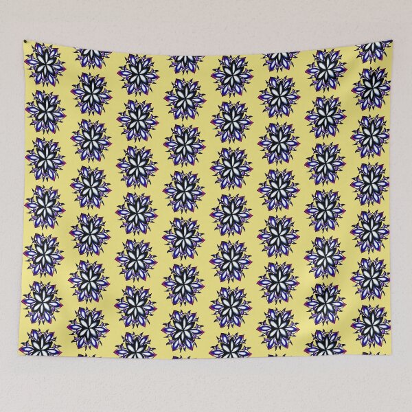 Item preview, Blue floral mandala designed and sold by brandydevoid.