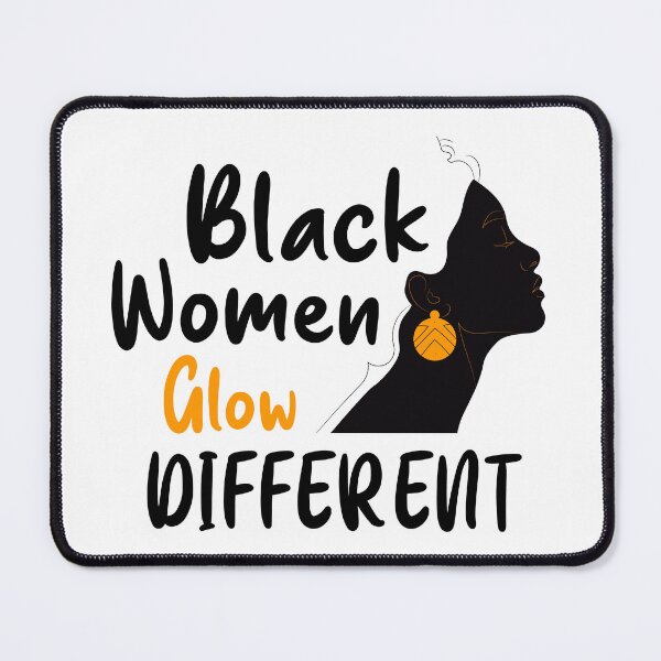 Item preview, Black Women Glow Different Gift lovers Different  designed and sold by qartet.