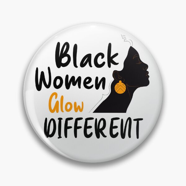 Item preview, Black Women Glow Different Gift lovers Different  designed and sold by qartet.