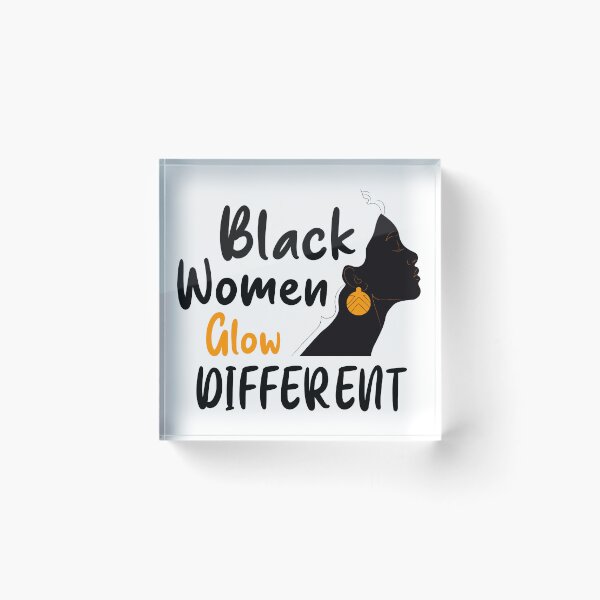 Item preview, Black Women Glow Different Gift lovers Different  designed and sold by qartet.