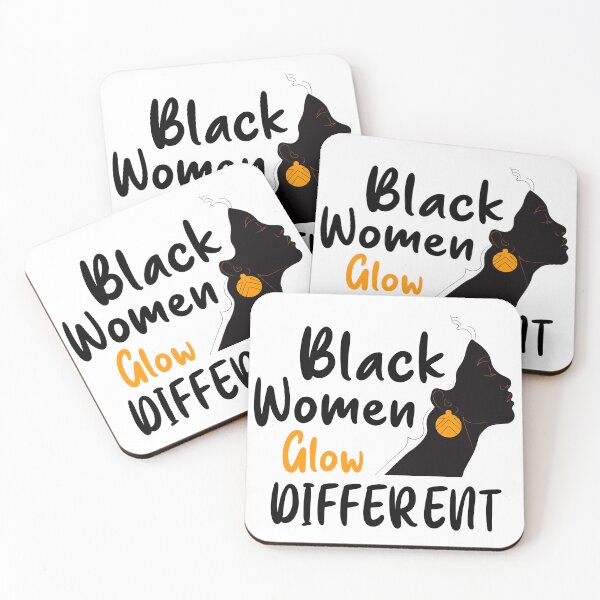 Item preview, Black Women Glow Different Gift lovers Different  designed and sold by qartet.
