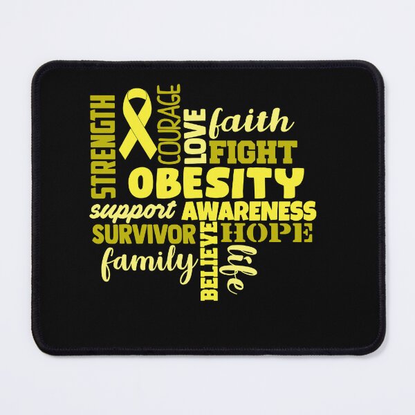 Item preview, Obesity Awareness - Strength Courage Faith Hope Love Fight Support Survivor Family Life Believe designed and sold by Hilten.