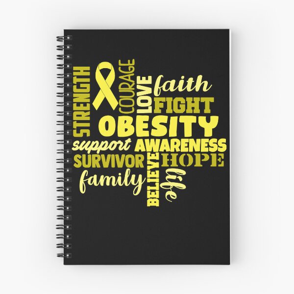 Item preview, Obesity Awareness - Strength Courage Faith Hope Love Fight Support Survivor Family Life Believe designed and sold by Hilten.