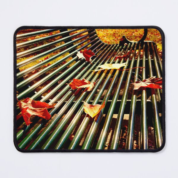 Item preview, Autumn Leaves on a Parkbench designed and sold by Vicky Walter.