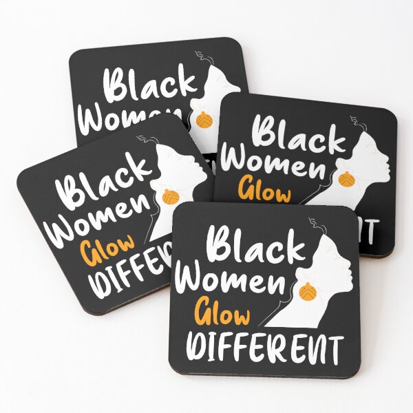 Item preview, Black Women Glow Different Gift lovers Different  designed and sold by qartet.