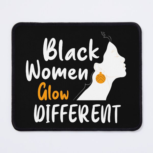 Item preview, Black Women Glow Different Gift lovers Different  designed and sold by qartet.
