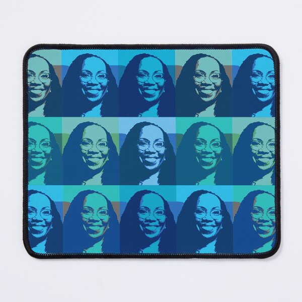 Item preview, Ketanji Brown Jackson - Supreme Justice (blues and greens) designed and sold by Thelittlelord.