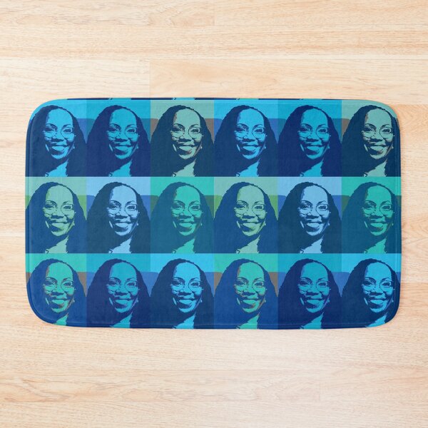Item preview, Ketanji Brown Jackson - Supreme Justice (blues and greens) designed and sold by Thelittlelord.