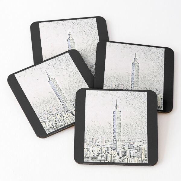 Item preview, Taiwan Taipei 101 Artistic Illustration Pencil Style designed and sold by AlabaPerry.