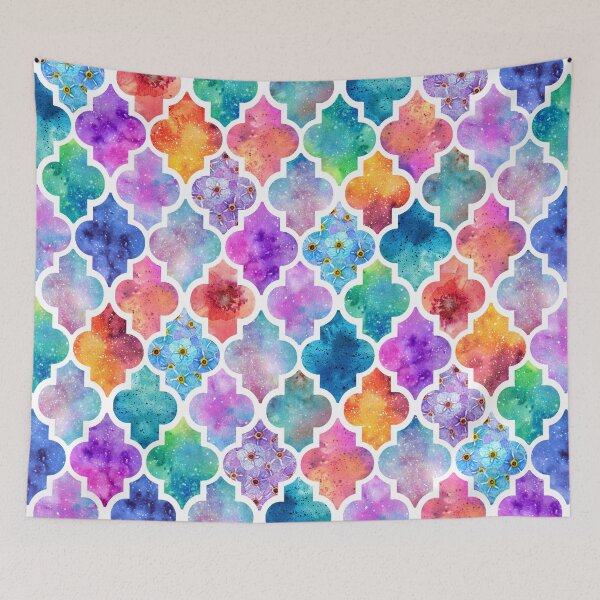 Item preview, Colorful Watercolor Moroccan Pattern designed and sold by maryedenoa.