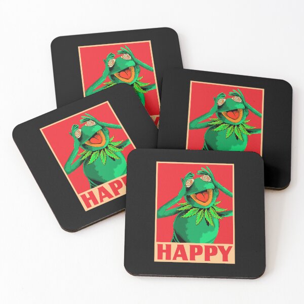 Item preview, Happy Kermit Sticker designed and sold by Abaina090.