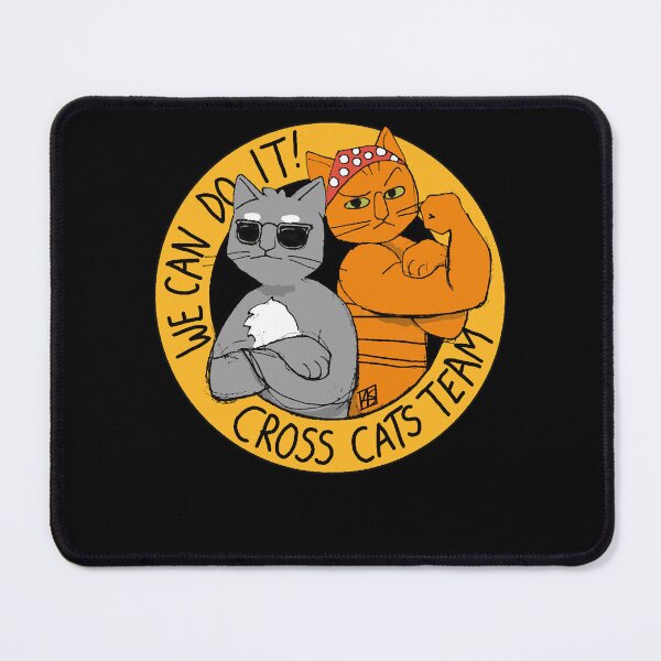 Item preview, Cross Cats Team, We Can Do It! designed and sold by Anita-Biegacki.