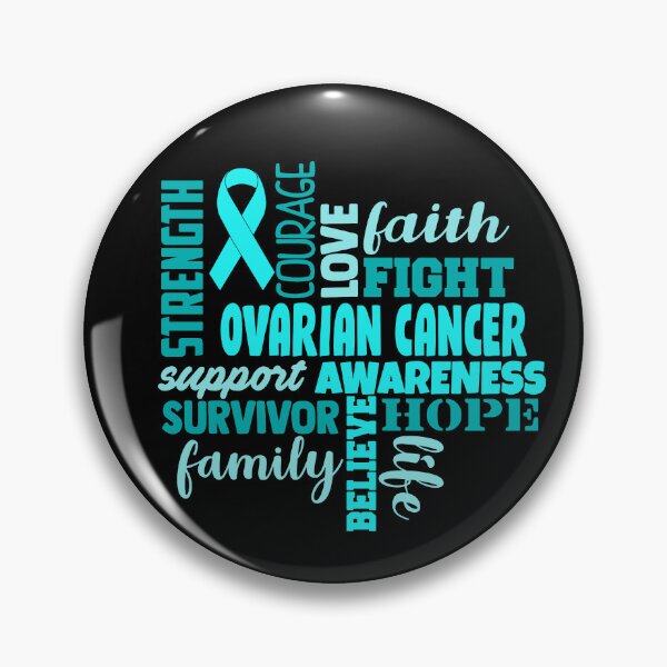 Item preview, Ovarian Cancer Awareness - Strength Courage Faith Hope Love Fight Support Survivor Family Life Believe designed and sold by Hilten.