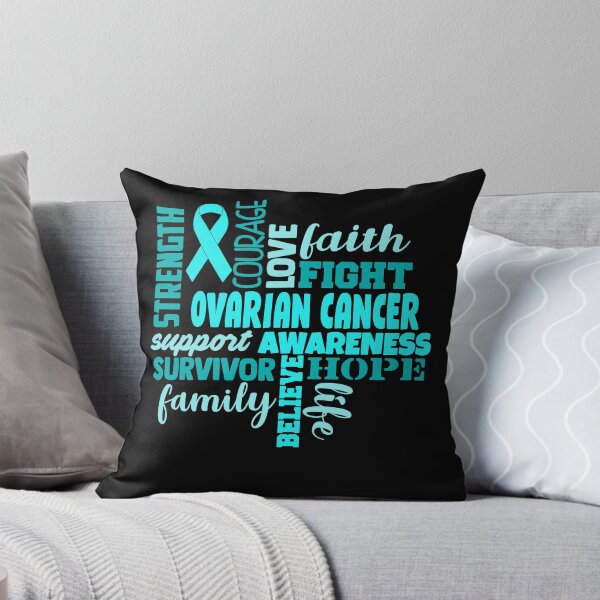 Item preview, Ovarian Cancer Awareness - Strength Courage Faith Hope Love Fight Support Survivor Family Life Believe designed and sold by Hilten.