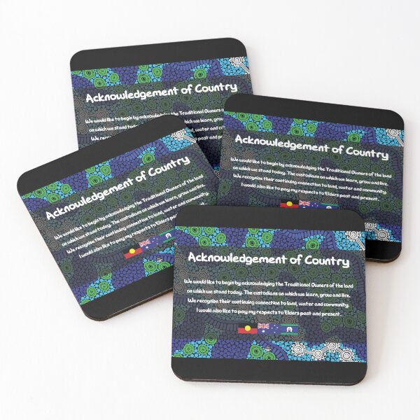 Item preview, Acknowledgement of Country - Authentic Aboriginal Art designed and sold by HogarthArts.