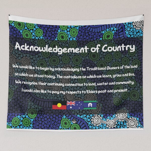 Item preview, Acknowledgement of Country - Authentic Aboriginal Art designed and sold by HogarthArts.