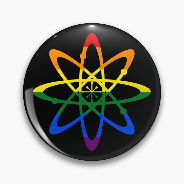 Artikelvorschau, Atom--Gay-Pride-Flaggen-Farben entworfen und verkauft von SCHPiDAUU.