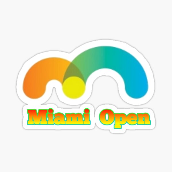 "Miami openmiami open 2022" Sticker for Sale by Rincones Redbubble