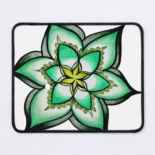 Item preview, Green floral mandala designed and sold by brandydevoid.