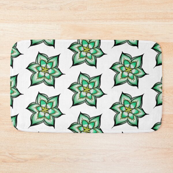 Item preview, Green floral mandala designed and sold by brandydevoid.
