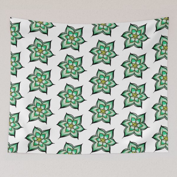 Item preview, Green floral mandala designed and sold by brandydevoid.