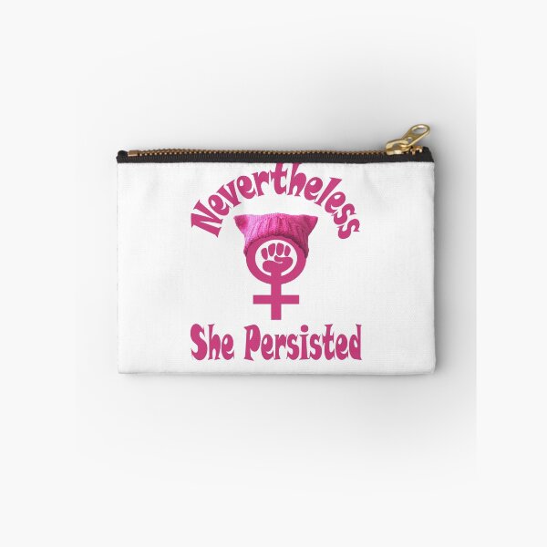 Item preview, Nevertheless She Persisted Female Symbol with Pussy Hat Feminist Design designed and sold by PowrToThePeople.