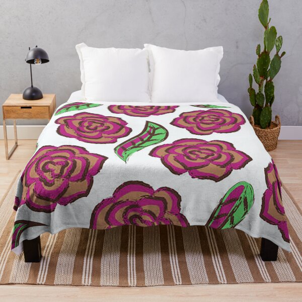 Item preview, Roses, rose wallpaper pattern, floral pattern, leaves, flowers, love, bouquet, fun patterns, cute pi;;ow, dorm decor, flower doodle designed and sold by Nostrathomas66.