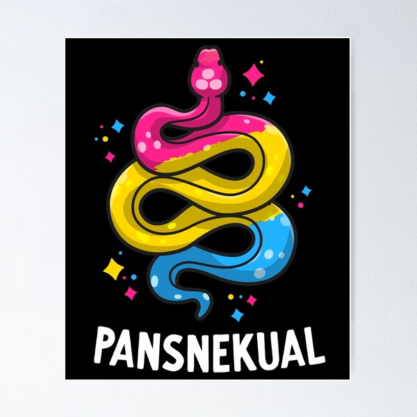 Item preview, Pansnekual Funny Pansexual Pride Snake Pan Flag Colors designed and sold by 14thFloor.
