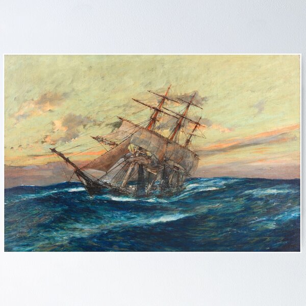 Item preview, The Clipper Ship Lightning - Charles Edward Dixon (1929) designed and sold by CartoClassics.