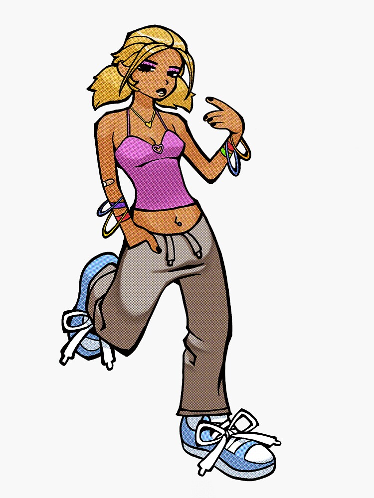 "Y2K Girl" Sticker by GrangerKrajca Redbubble