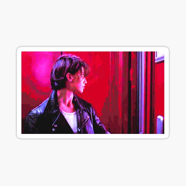 "BOUND Corky Red & Lavender" Sticker by DETBAYS Redbubble