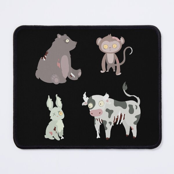 Item preview, Zombie Animals - Bear, Monkey, Rabbit, Cow designed and sold by murkyswamp.