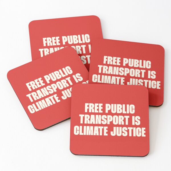 Item preview, Free Public Transport Is Climate Justice designed and sold by Picket Club.
