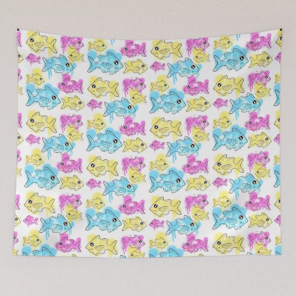 Item preview, Yellow, Pink And Blue Fish designed and sold by missmann.