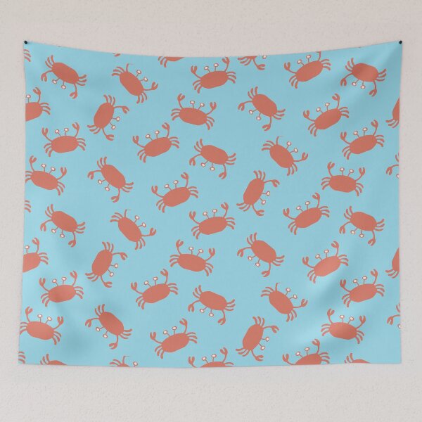 Item preview, Ocean Crabs in sweet orange and baby blue designed and sold by FrancesPoff.