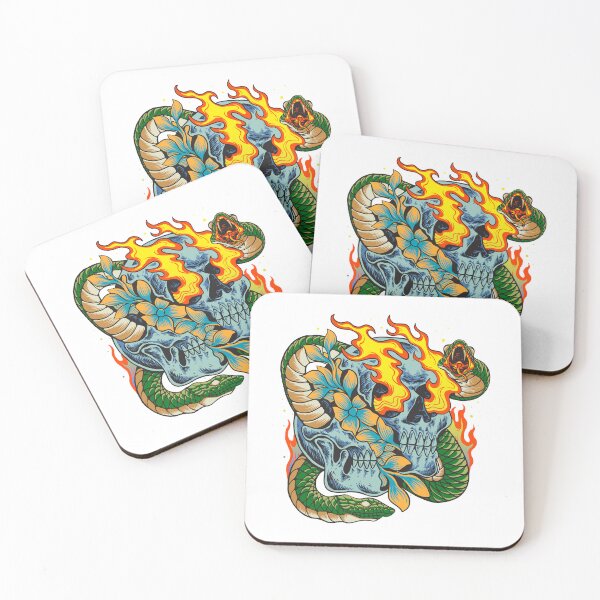 Item preview, Skulls Snakes and Flames! designed and sold by GamerGeekMedia.