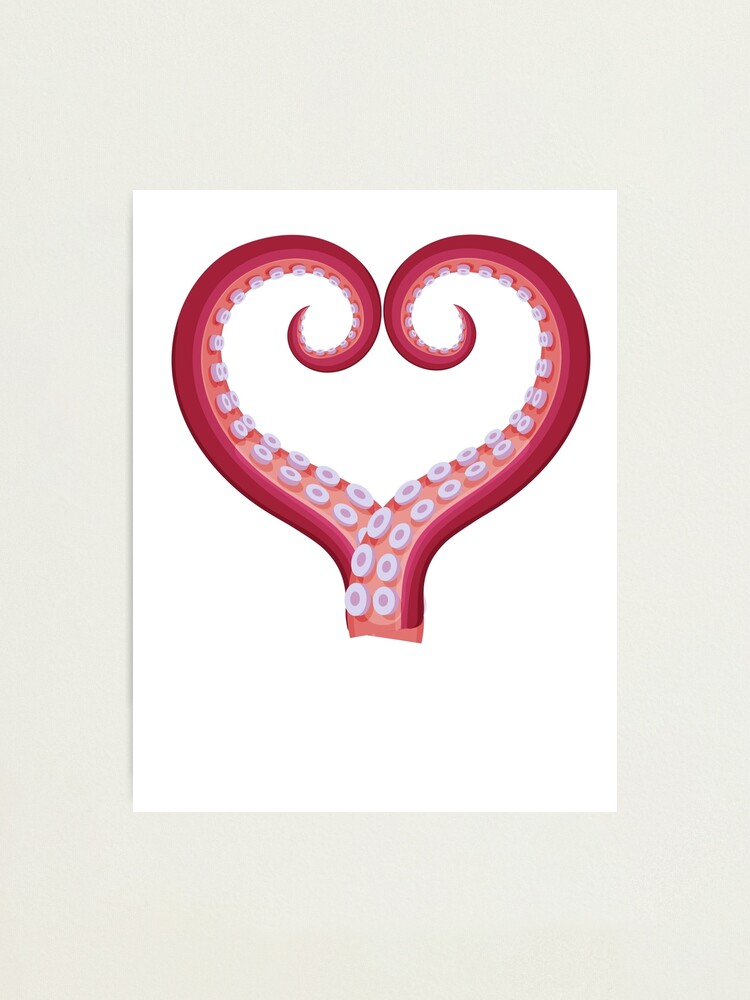 "Octopus Tentacles Heart" Photographic Print for Sale by EdmondsLove ...