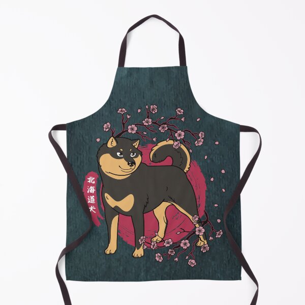 Item preview, Black and Tan Hokkaido and Sakura Cherry Blossoms (All-Over Print) designed and sold by HokkaidoHANA.