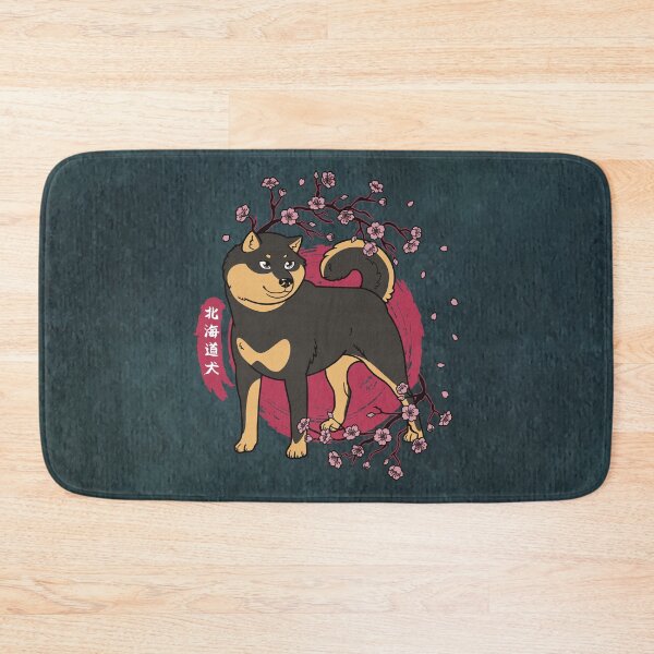 Item preview, Black and Tan Hokkaido and Sakura Cherry Blossoms (All-Over Print) designed and sold by HokkaidoHANA.