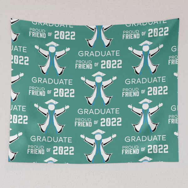 Item preview, Graduation Proud friend of 2022 blue B04 designed and sold by HCreatives.
