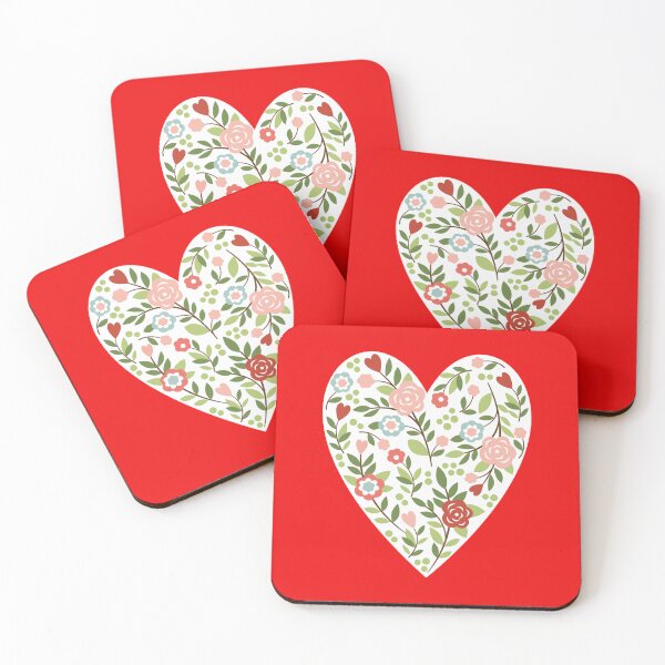 Item preview, Floral Heart Valentines Day Vintage designed and sold by catprograming.