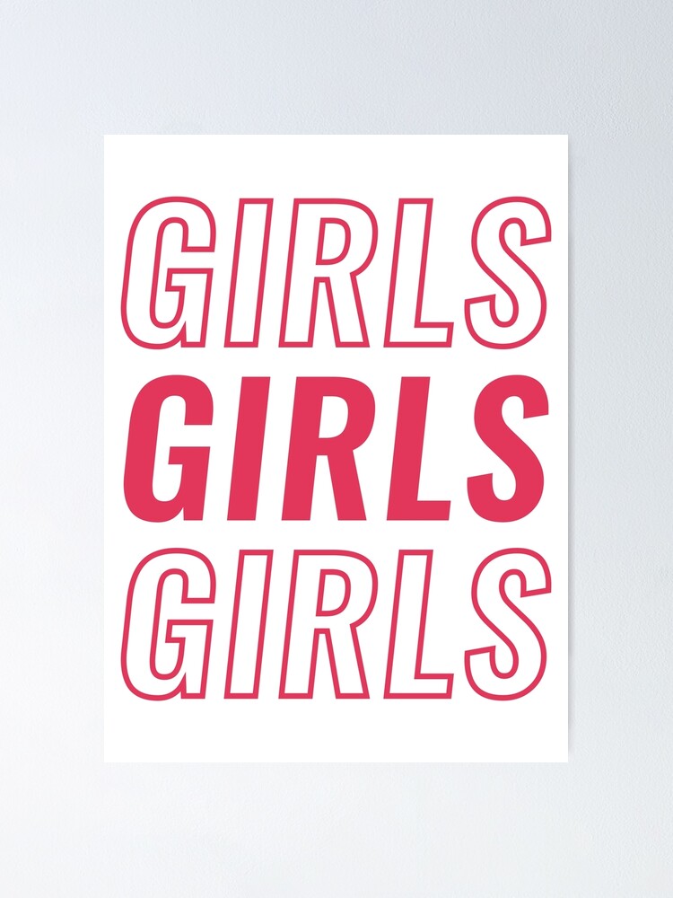 "Girls Girls Girls Cari Fletcher" Poster for Sale by DesignByKaybi