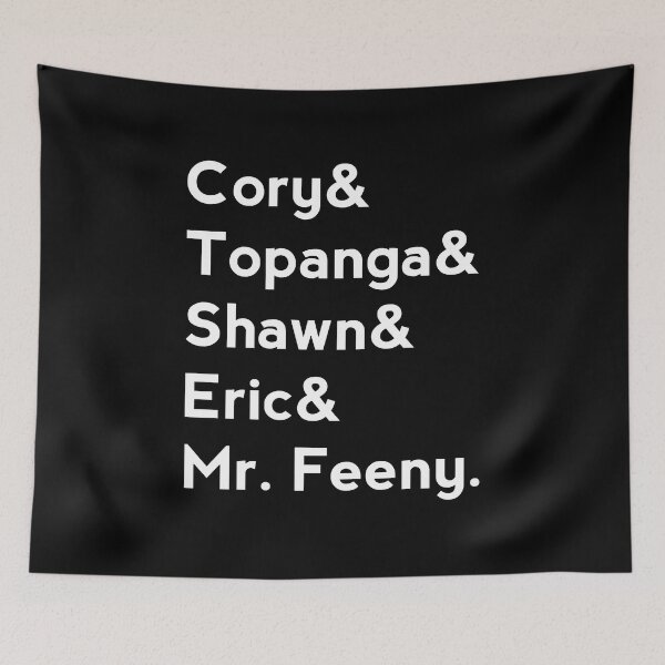 Item preview, Boy Meets World Names and Ampersand  Essential T-Shirt designed and sold by Erushh1120.
